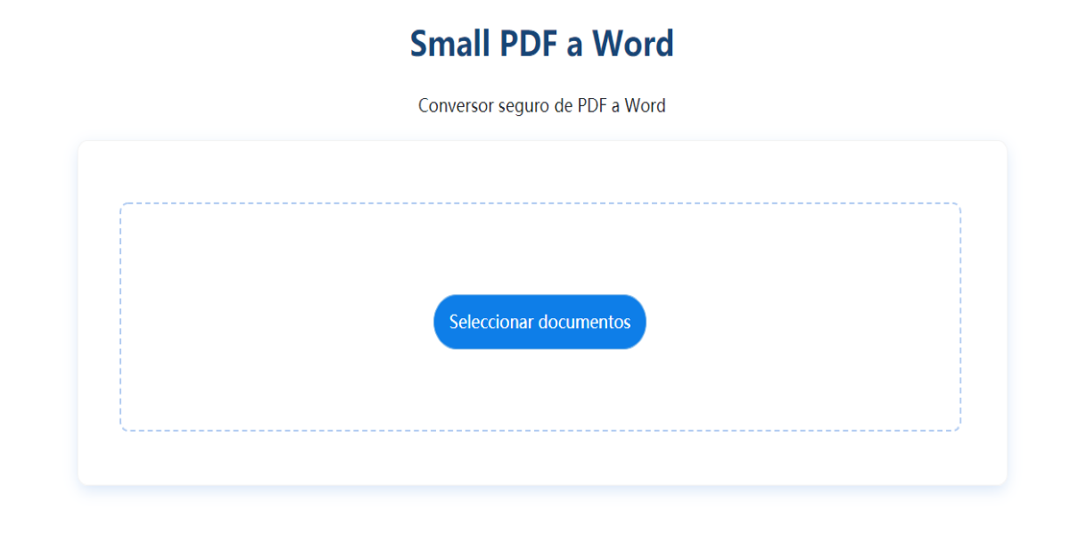 small pdf a word