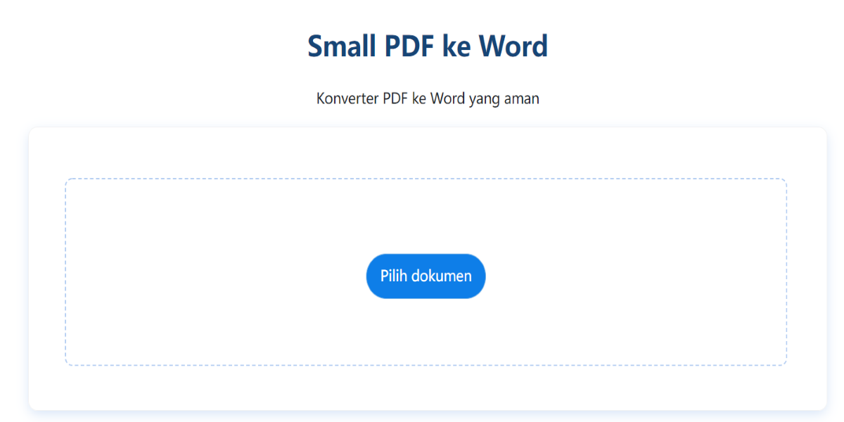 small pdf ke word