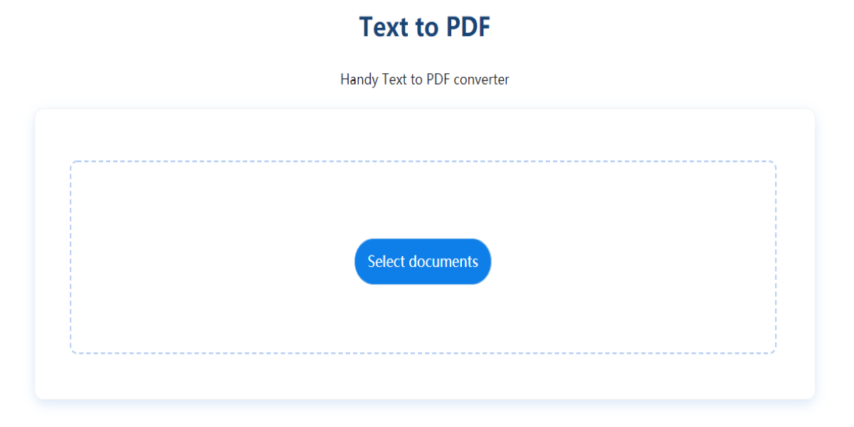 how to create pdf from text