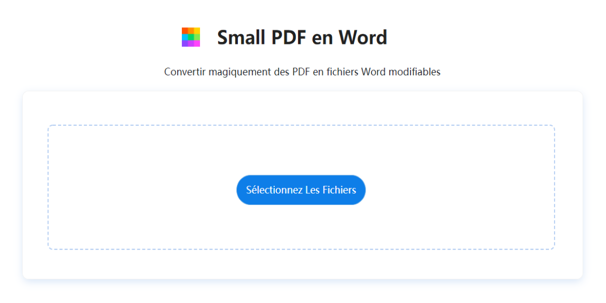 small pdf en word gratuit