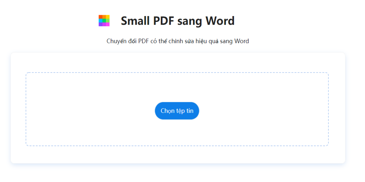 small pdf sang word