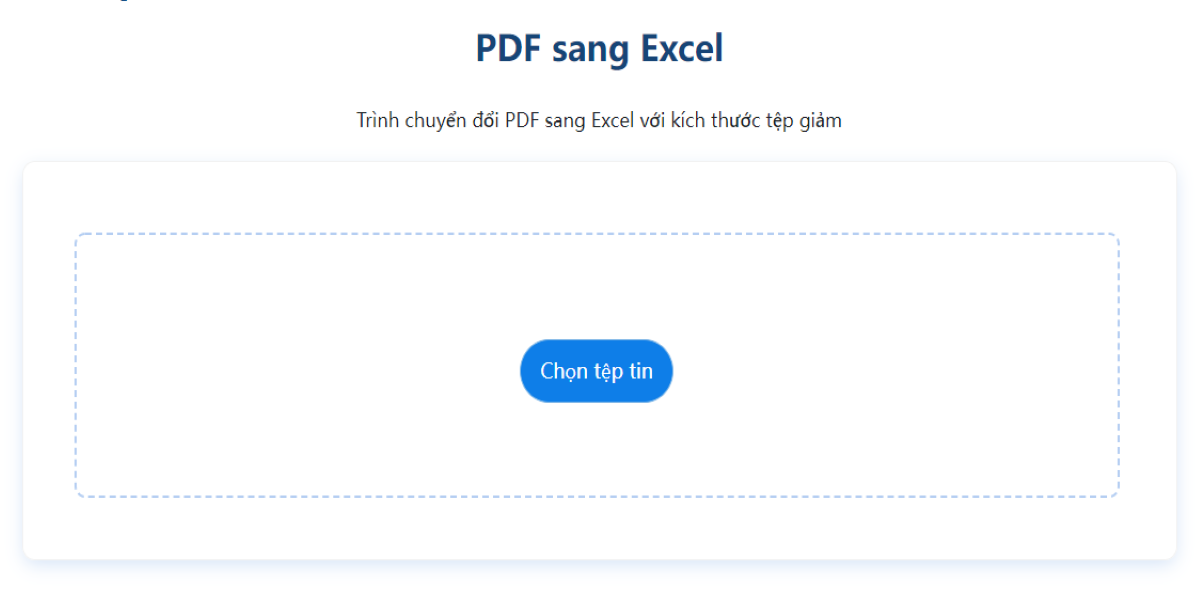 chuyển pdf sang excel