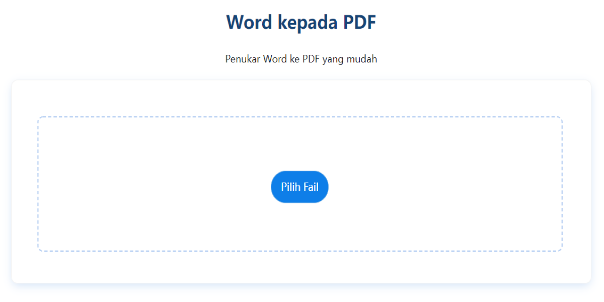 word kepada pdf