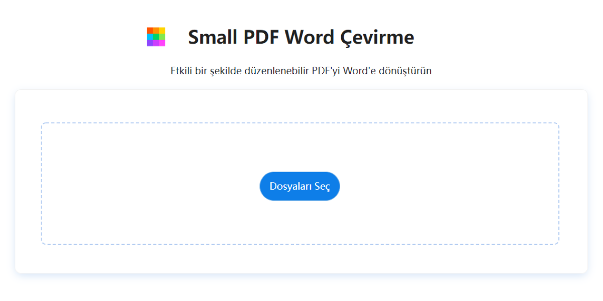 small PDF Word Çevirme