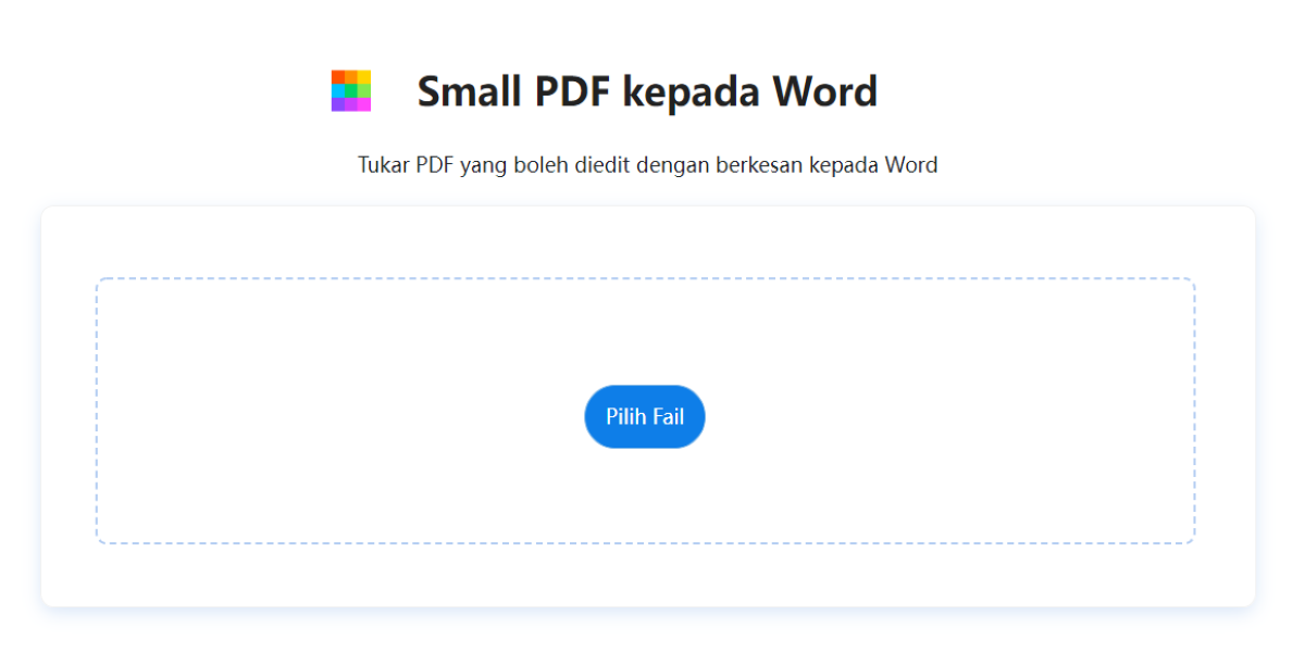 small pdf kepada word