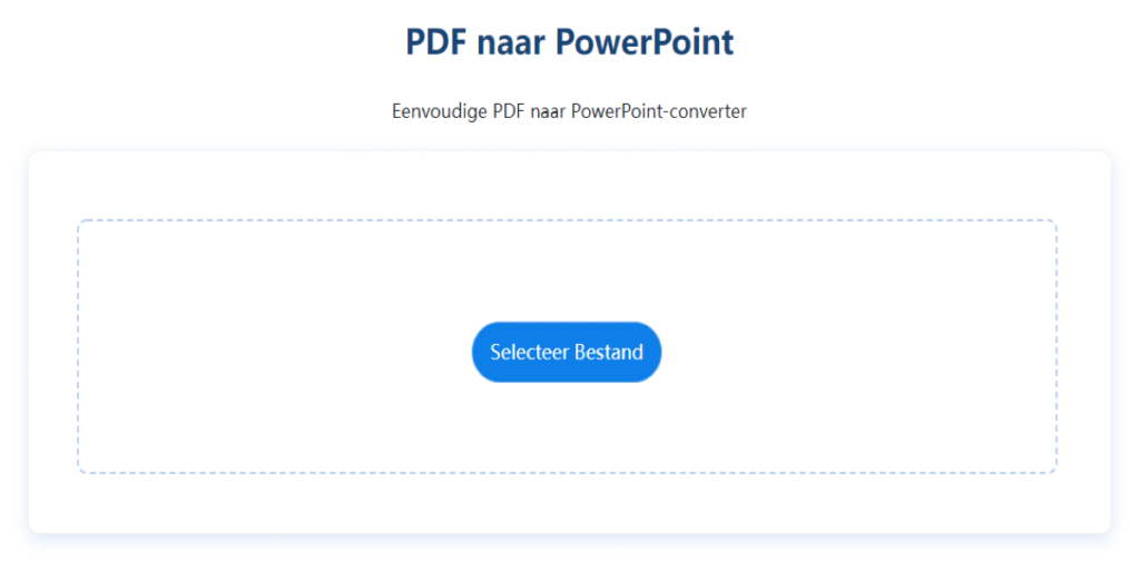 Hoe De PDF Naar PPT Converter Werkt