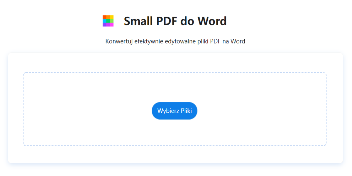 small pdf do word